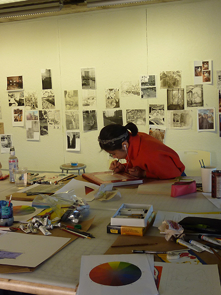 Antoine Revoy's student at work at the Rhode Island School of Design.